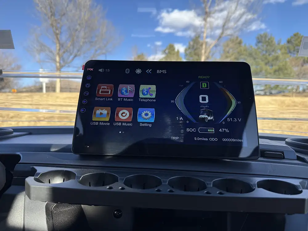 epic e20fx golf cart display screen