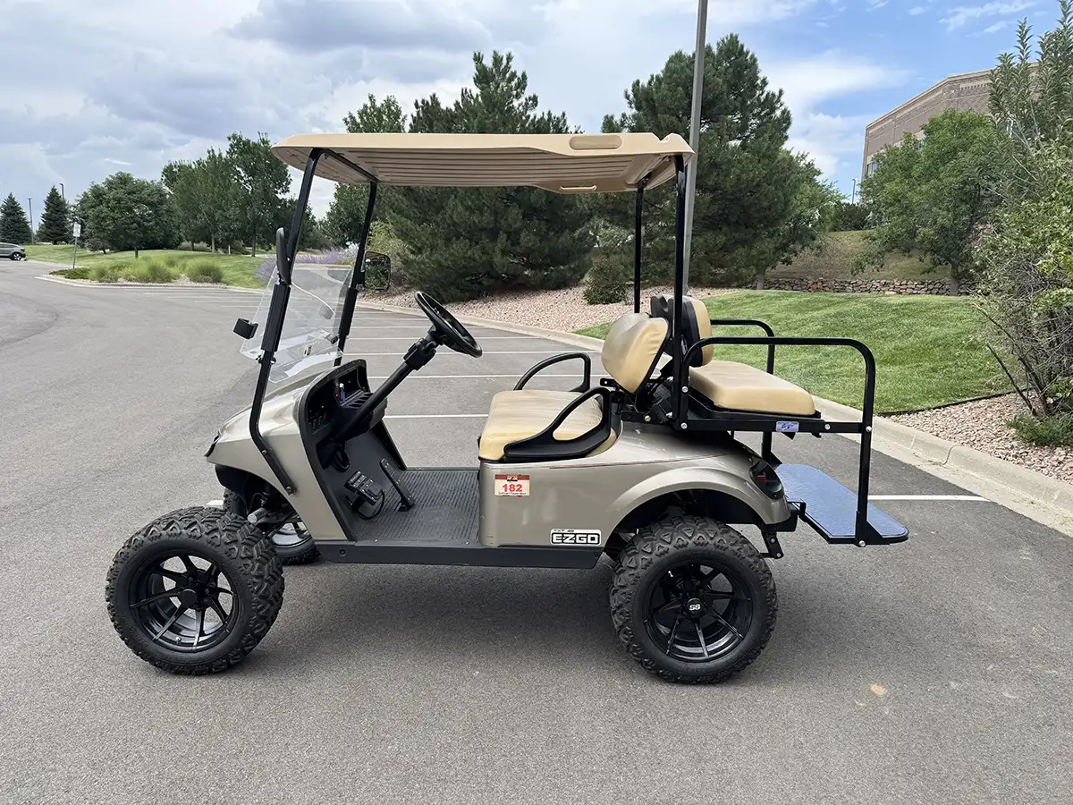 ezgo txt golf cart side view