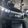 2026 icon i60lx golf cart black led headlights