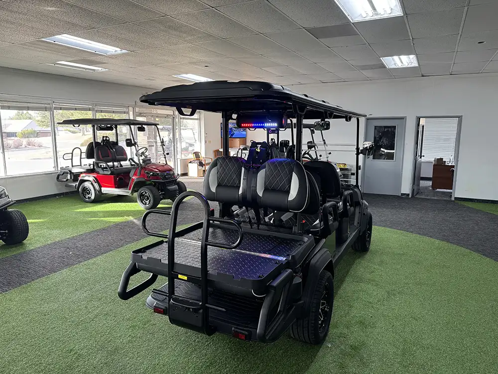2026 icon i60lx golf cart black rear bed