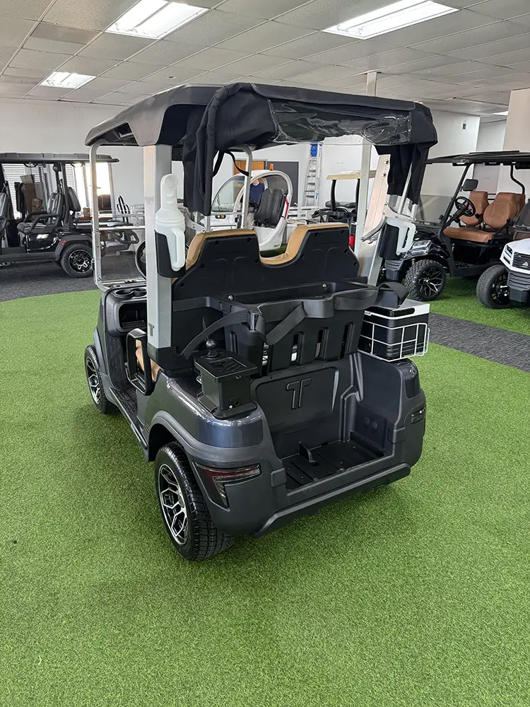 2026 charcoal tara Spirit Pro Golf Cart rear view