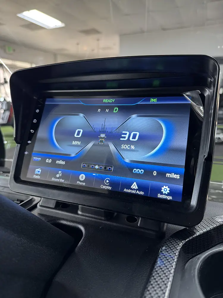 Tara Summit Plus 4 Golf Cart touchscreen display