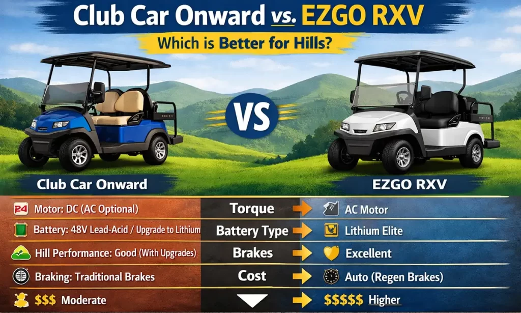 Onward vs RXV - Which is best for hills
