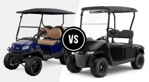 Club Car Onward vs EZGO RXV golf cart comparisons