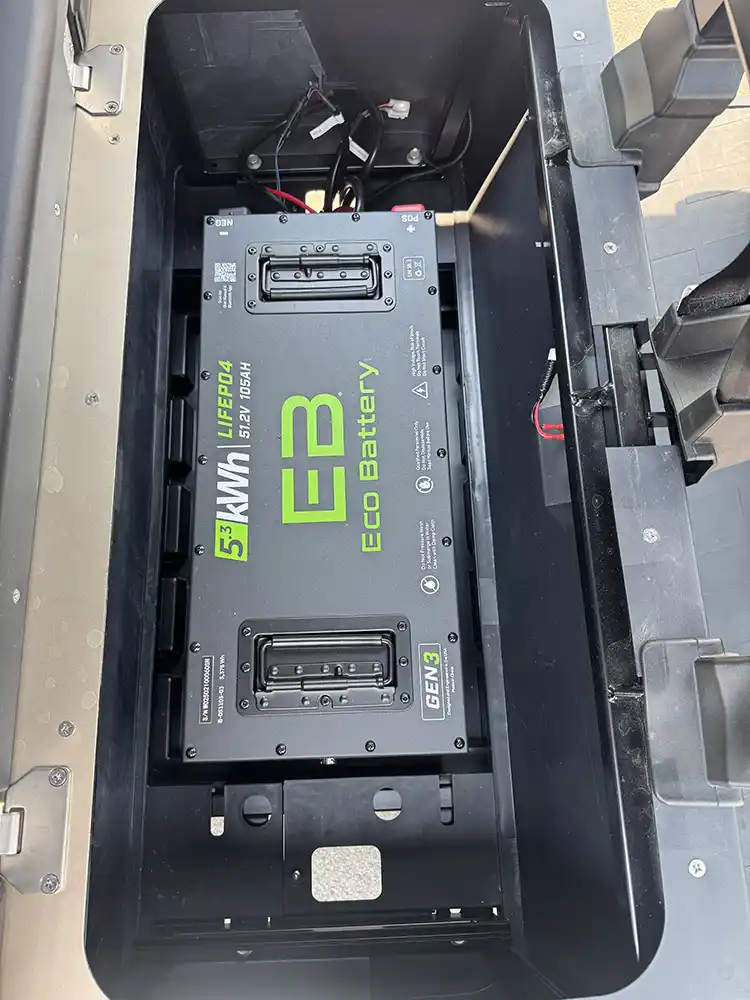 epic e40fx champagne golf cart battery lithium