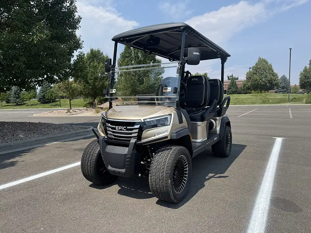 epic e40fx champagne golf cart for sale in Colorado