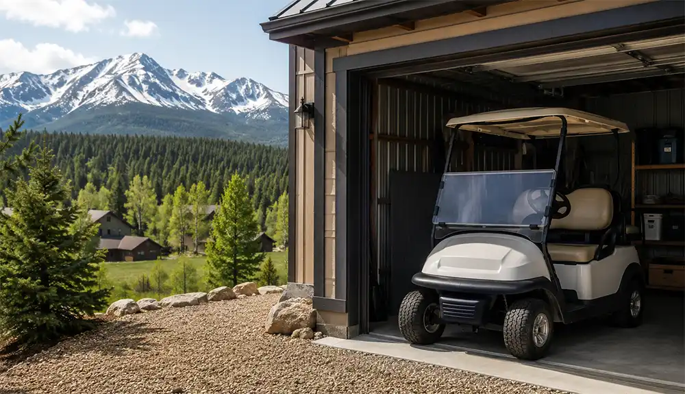 golf cart storage in Colorado