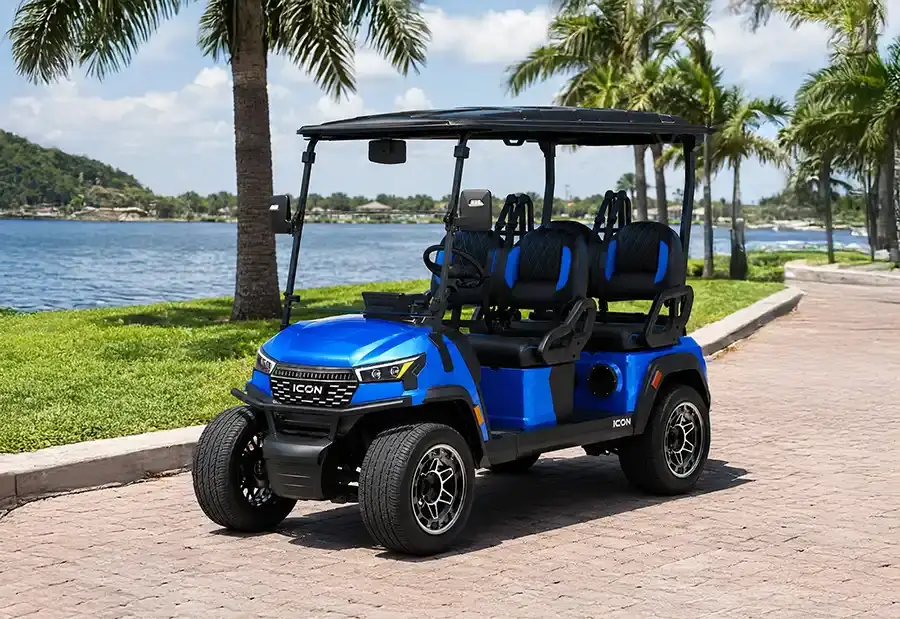 electric blue icon i40fx golf cart for sale